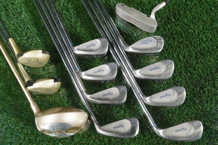 Women's 12Pc. Lynx Tigress Golf Set Golden Bear Mega 300, Wilson Ultra RH