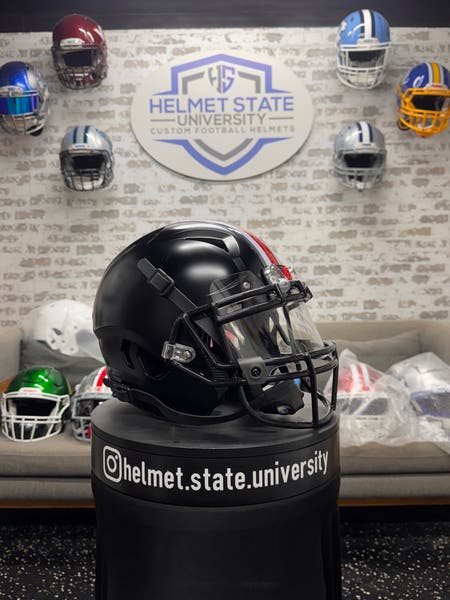 black ohio state football helmet Buckeyes Alternate Replica Speed and official paint and decals Ohio State Buckeyes Mini Speed