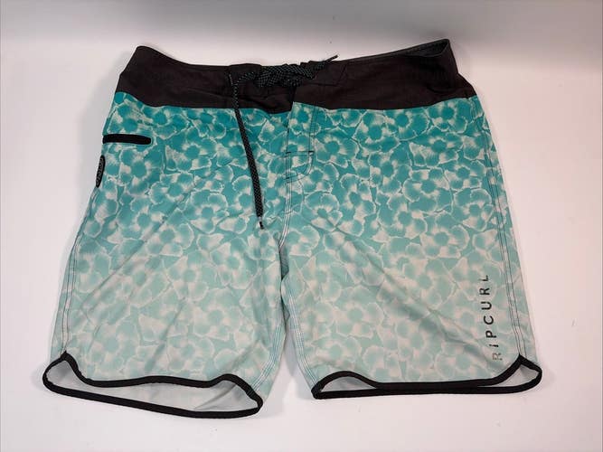 Rip Curl Mirage Board Shorts, Blue Flower Design, 36