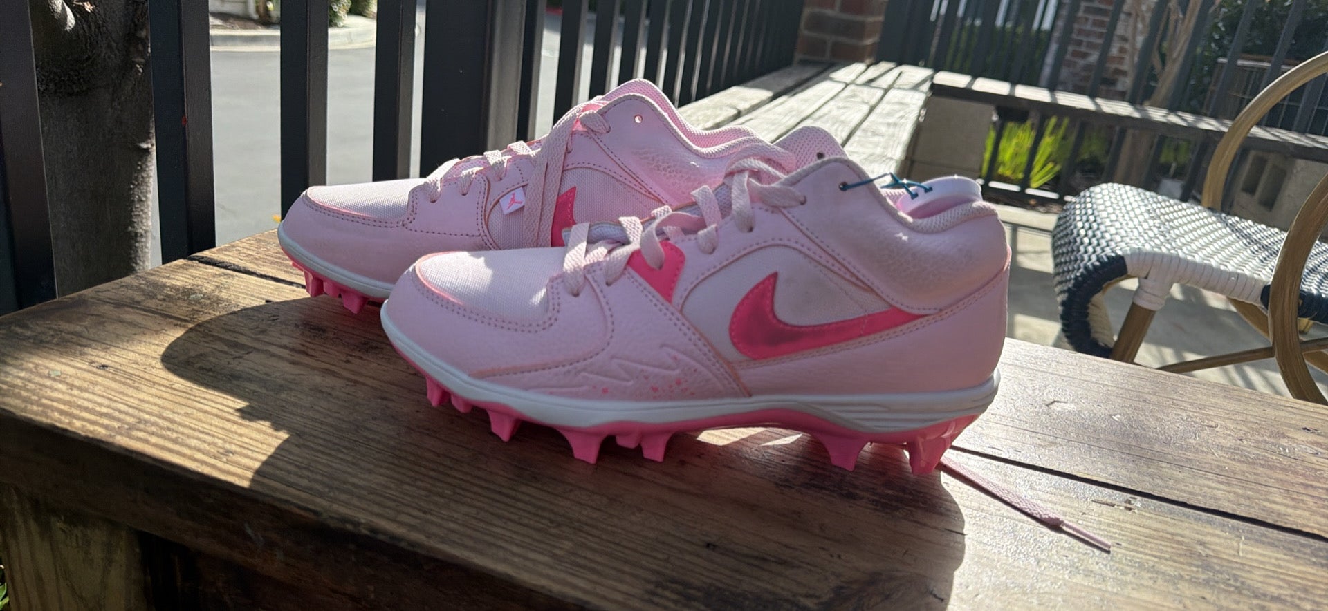 Jordan Stadium 90 Low TD Football Cleats Pink Foam Men Sz 12 Retro 1 I V 5 Nike Jordan Stadium 90 Low TD Football Cleat - | Mercari main image 3