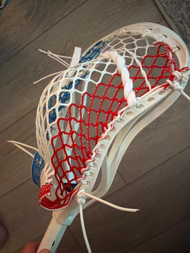 Newly Strung Warrior Evo 4 X6 Lacrosse Head