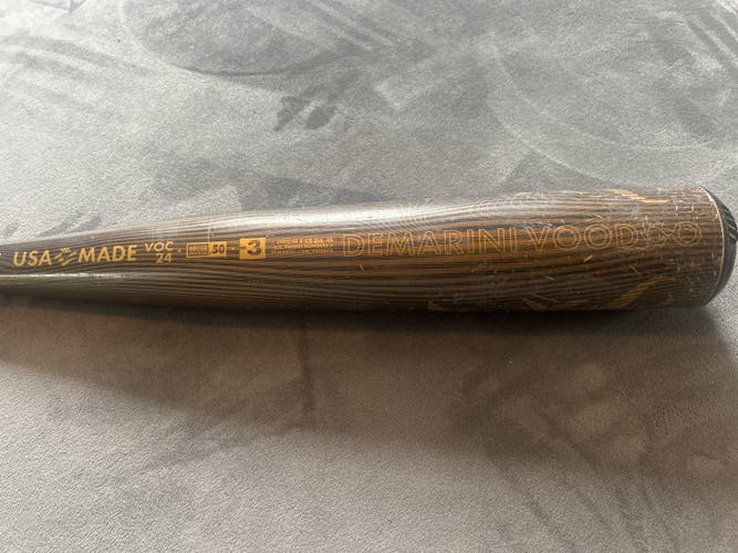 2024 DeMarini Voodoo Alloy BBCOR Certified Bat (-3) 28 oz 31" (Used)