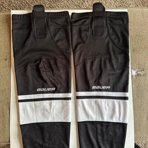 Black Adult Unisex Large/Extra Large Bauer Socks (Used)
