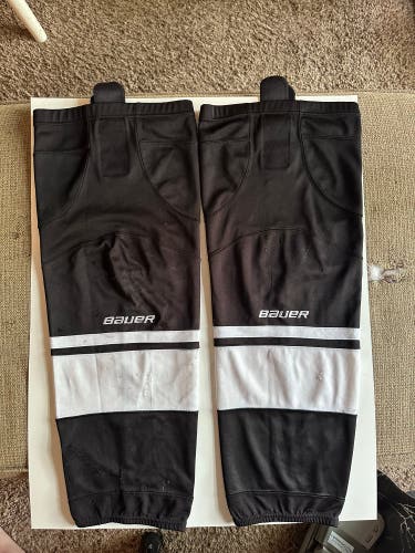 Black Adult Unisex Large/Extra Large Bauer Socks (Used)