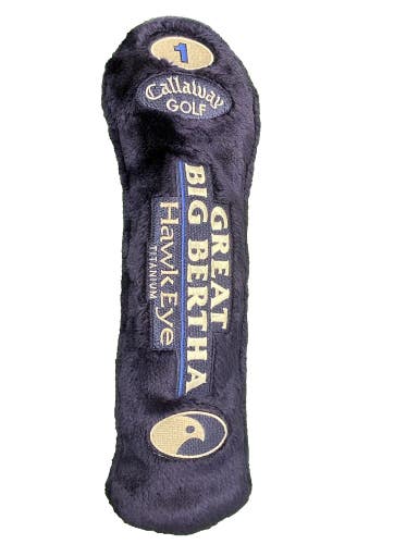 Callaway Golf Great Big Bertha HawkEye Titanium Long Plush Driver Headcover Nice