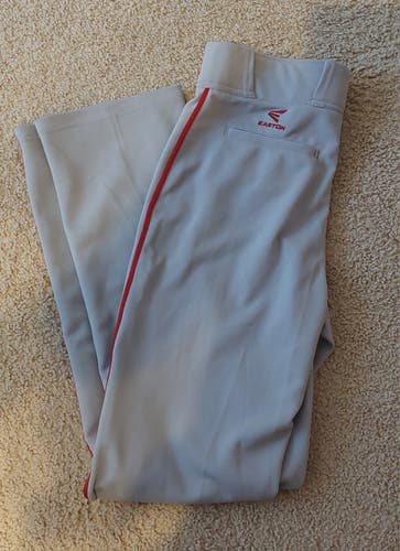 Gray Mens Medium Easton Baseball Pants