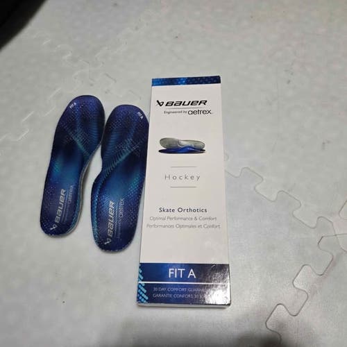 Bauer Aetrex Orthotic Hockey Skate Insoles Junior Size 3-3.5 Fit A