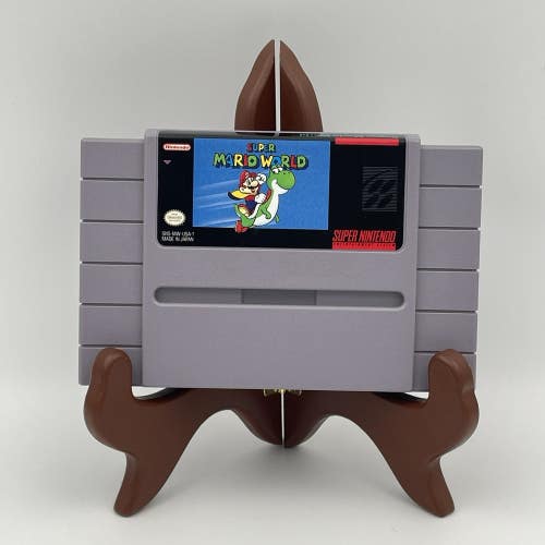 Super Mario World Super Nintendo (Nintendo SNES, 1992) Authentic Cartridge