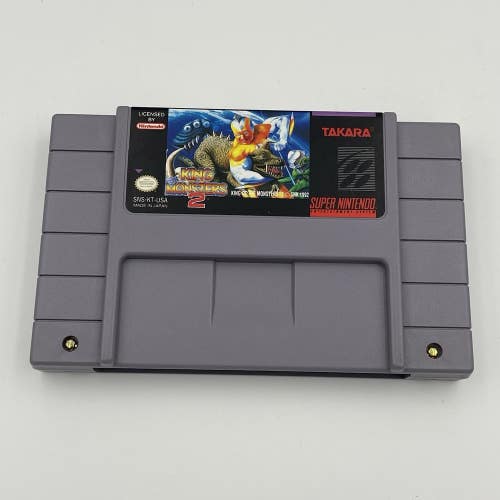 King of the Monsters 2 (Super Nintendo, SNES 1994) Authentic Cartridge
