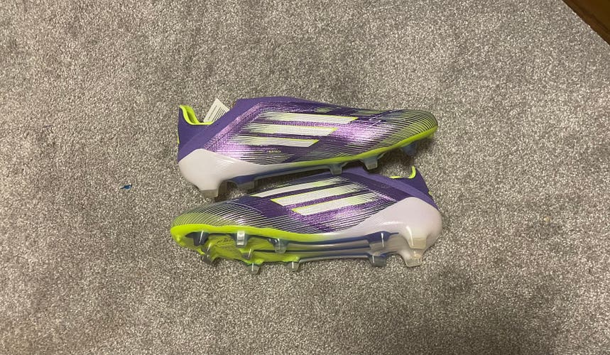 Adidas F50 Elite Laceless FG/MG Soccer Cleats Size Men’s 10, Size Women’s 11/11.5.