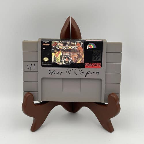 WWF Super WrestleMania (Super Nintendo SNES, 1992) Authentic Cartridge