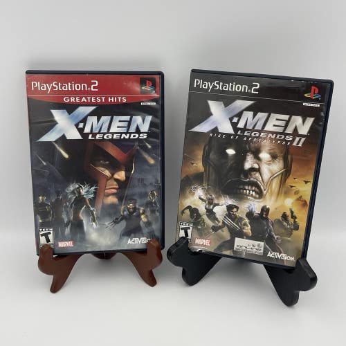 X-Men Legends II: Rise of Apocalypse (Sony PlayStation 2 PS2, 2005) BUNDLE SET