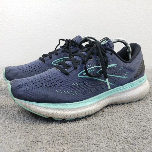 Brooks Glycerin GTS 19 Womens Size 11 Running Shoes Blue Trainers Low Top