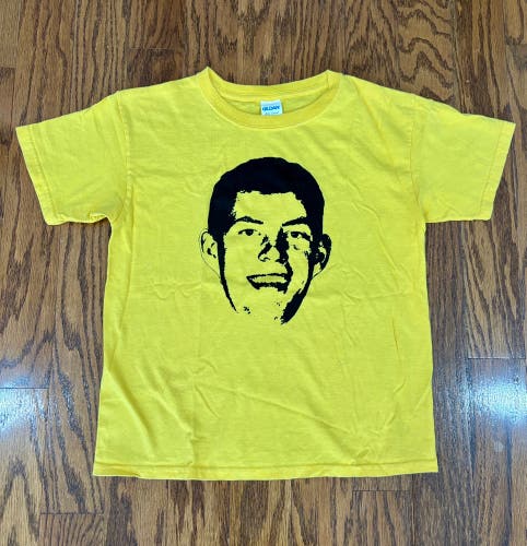Michigan Basketball, Yellow, Unisex Youth Small, Jon Teske T-Shirt (Used)