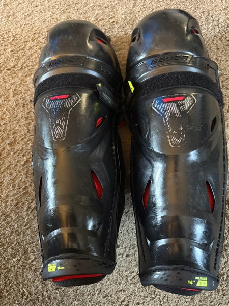 Intermediate Bauer Vapor 3X 14" Shin Pads (Used)