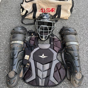Black/Gray All Star System 7 Axis Catcher's Set (Used)