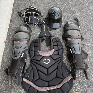 Black/Gray EvoShield Catcher's Set (Used)