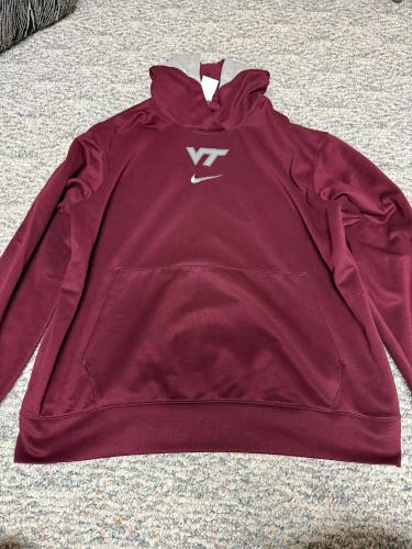 Virgina Tech Football Nike Hoodie (Size - L)