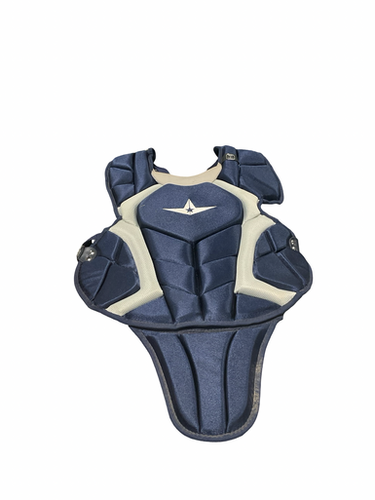 Used All-Star NAVY CHEST PROTECTOR Catchers Chest Protector Navy Blue Adult 11834-S000051276