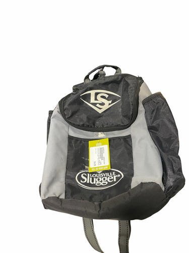 Used Louisville Slugger BLACK BACKPACK BB/SB Player Carry Bag Black 11834-S000051241