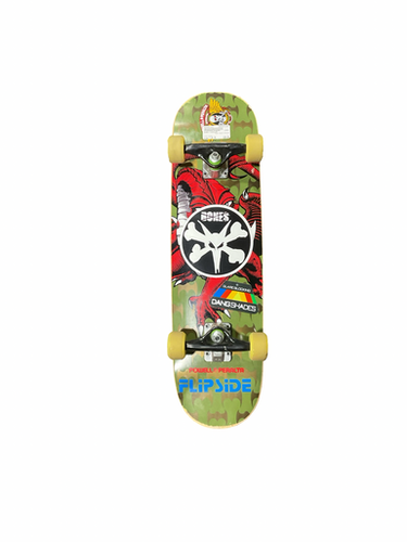 Used BONES DINOSUAR Complete Skateboard Green 7 1/4" 11834-S000051221