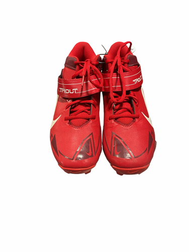 Used Nike TROUT Adult FB Cleats Red Senior 9 11834-S000051203