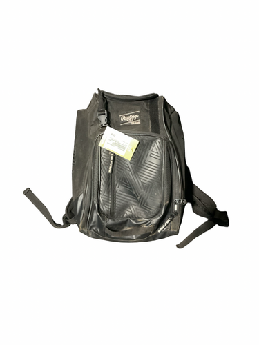 Used Rawlings BLACK BACKPACK BB/SB Player Backpack Black 11834-S000051184