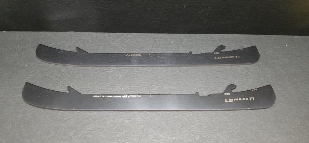 Bauer TUUK LS PULSE TI EDGE XL BLACK Hockey Skate Steel Runners 280 Blades