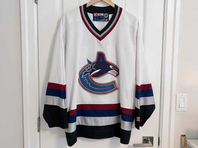 Authentic Vintage Vancouver Canucks West Coast Express White Jersey XXL