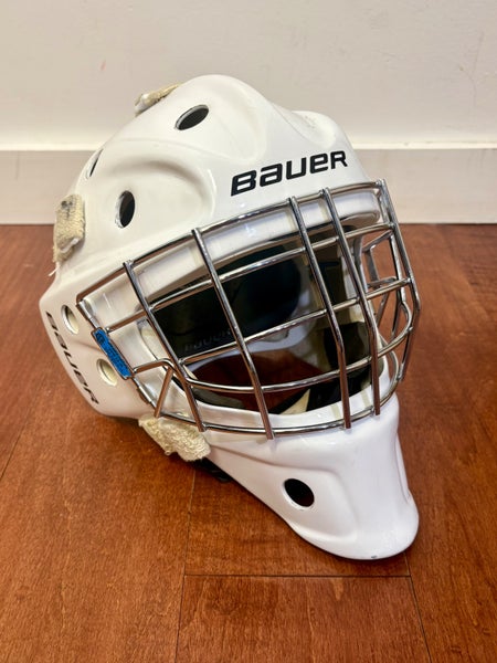 Bauer 940 Junior Goalie Mask White Certified (Used)