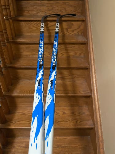 (2 pack) Senior UNRELEASED CCM JetSpeed FT9 Pro Left Hand Hockey Stick P28 70 Flex Pro Stock (New)