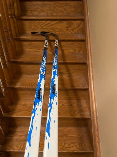 (2 pack) Senior UNRELEASED CCM JetSpeed FT9 Pro Right Handed Hockey Stick P28 70 Flex Pro Stock (New