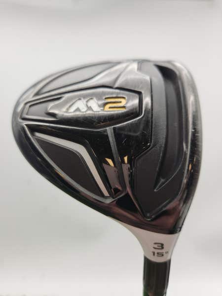 2016 TAYLORMADE M2 3 WOOD 15* STIFF FUJI PRO BLUE 73 +HC GOOD