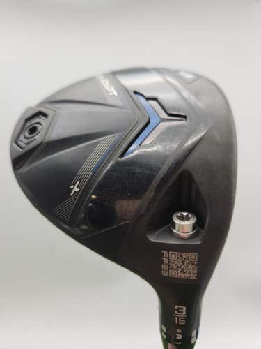 2025 COBRA DS ADAPT X 3 WOOD 15* XSTIFF PROJECTX DENALI BLACK 70G VERYGOOD
