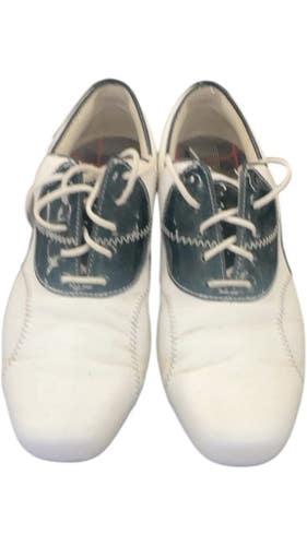 FootJoy Golf Shoes LoPro Collection White Navy 7.5W