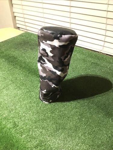 Seamus Golf Camouflage Fairway Wood Head Cover (Black, Grey, White)