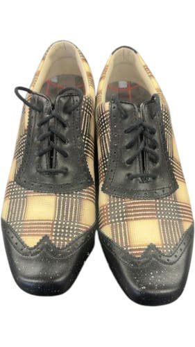 FootJoy Golf Shoes LoPro Collection Plaid Wingtip Good Condition 7.5W