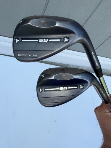 Men's Cobra Snakebite Right Handed Wedge Set 54 & 58 Degree Steel Shaft (Used)