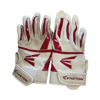 Used Easton BB/SB Batting Gloves White XL 11859-S000031038