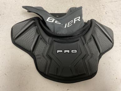 Used Bauer PRO CERTIFIED Hockey NECK GUARD Black Senior 11855-S000204012