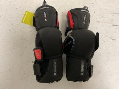 Used Bauer VAPOR 3XPRO Intermediate Elbow Pads Black And Red MD 11855-S000204008
