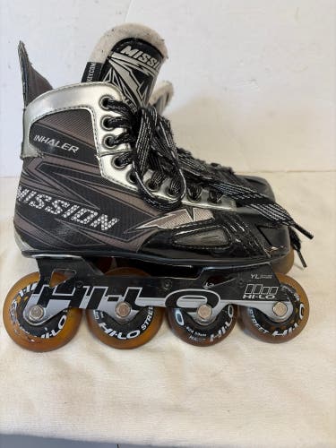 Mission Inhaler NLS6 Inline Skates Wide Width Size 2 (Used)