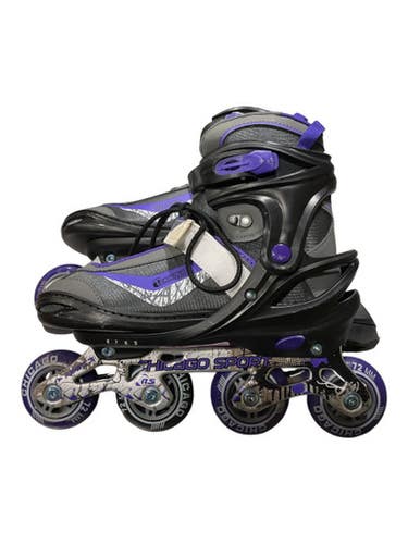 Used Chicago ROLLER SKATES Senior Rec Fitness Skates Black Adjustable 11847-S000035635