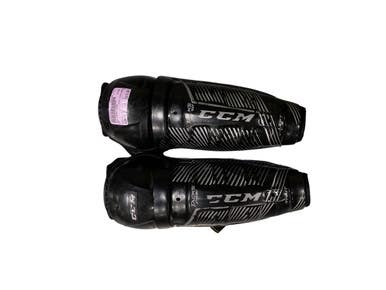 Used CCM TACKS 9550 Youth Shin Guards Black 10" 11847-S000035614
