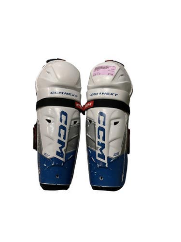 Used CCM NEXT Junior Shin Guards White 11" 11847-S000035604