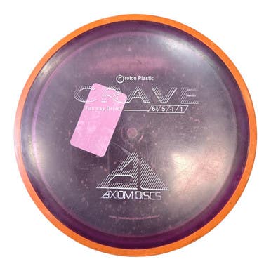 Used Axiom PROTON CRAVE Disc Golf Driver Purple 170g 11450-S000521165