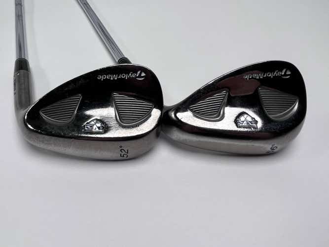 TaylorMade Rac TP MB Smoke Wedge Set 52* 8 56* 12 Wedge Steel Mens RH