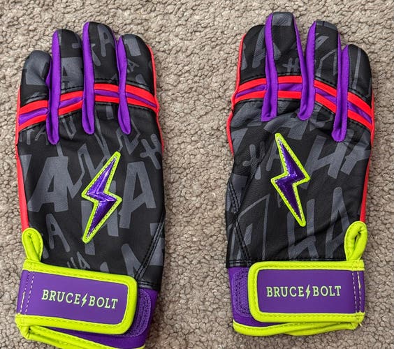 Jarren Duran Signature Series Short Cuff Batting Gloves - Black (New) (YouthM)