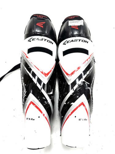 Used Easton SYNERGY 40 Senior Shin Guards Black 16" 11860-S000309354