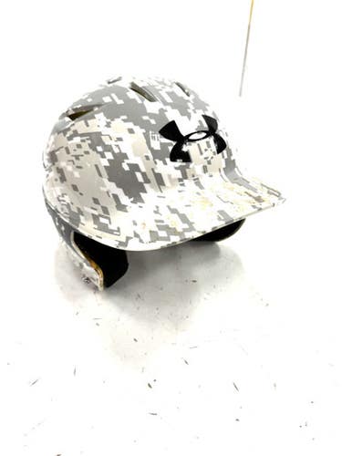 Used Under Armour 5 7/8 - 6 3/4 Batting Helmet No Mask White One Size 11860-S000309311